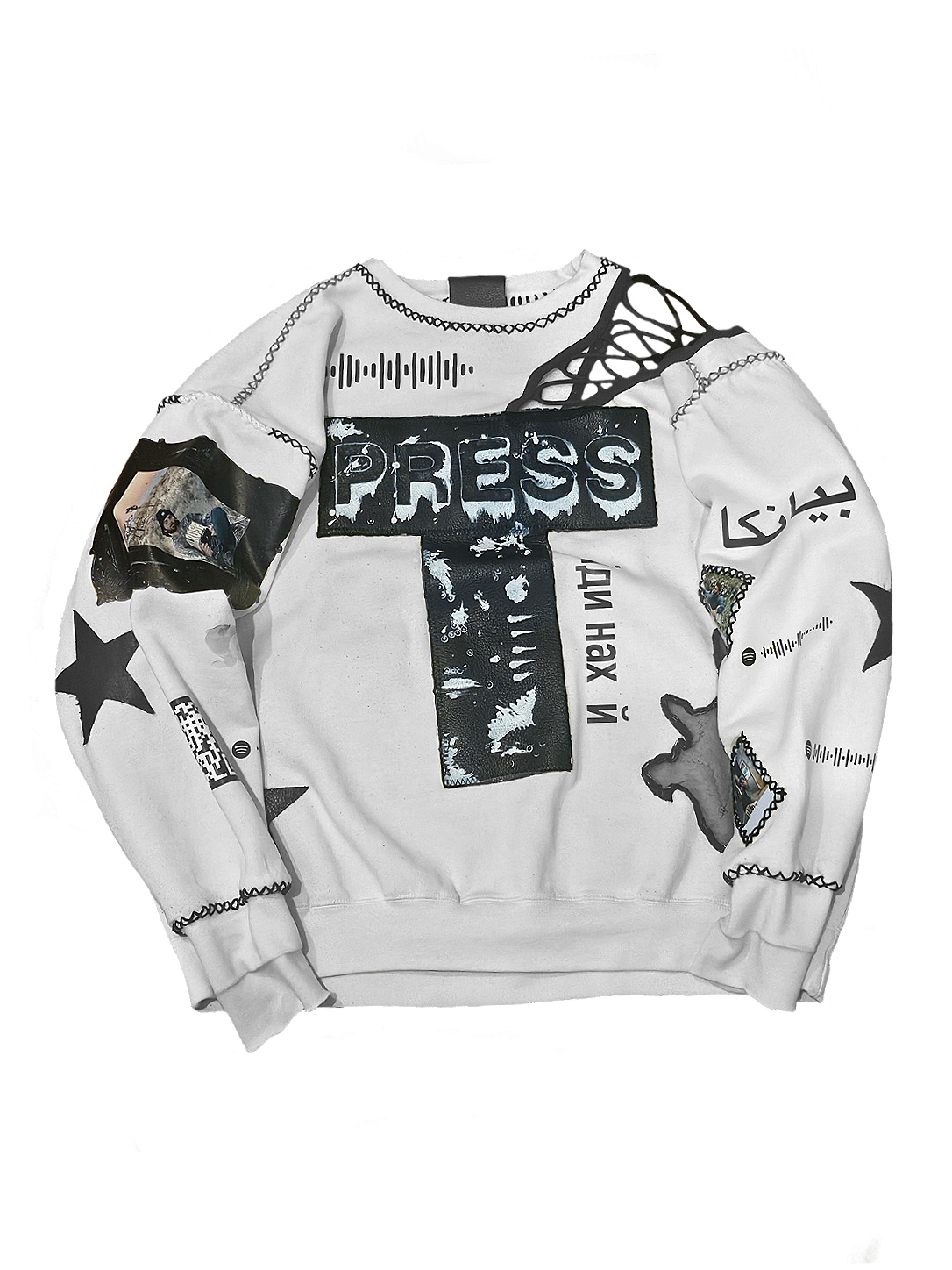 'negative space' jumper